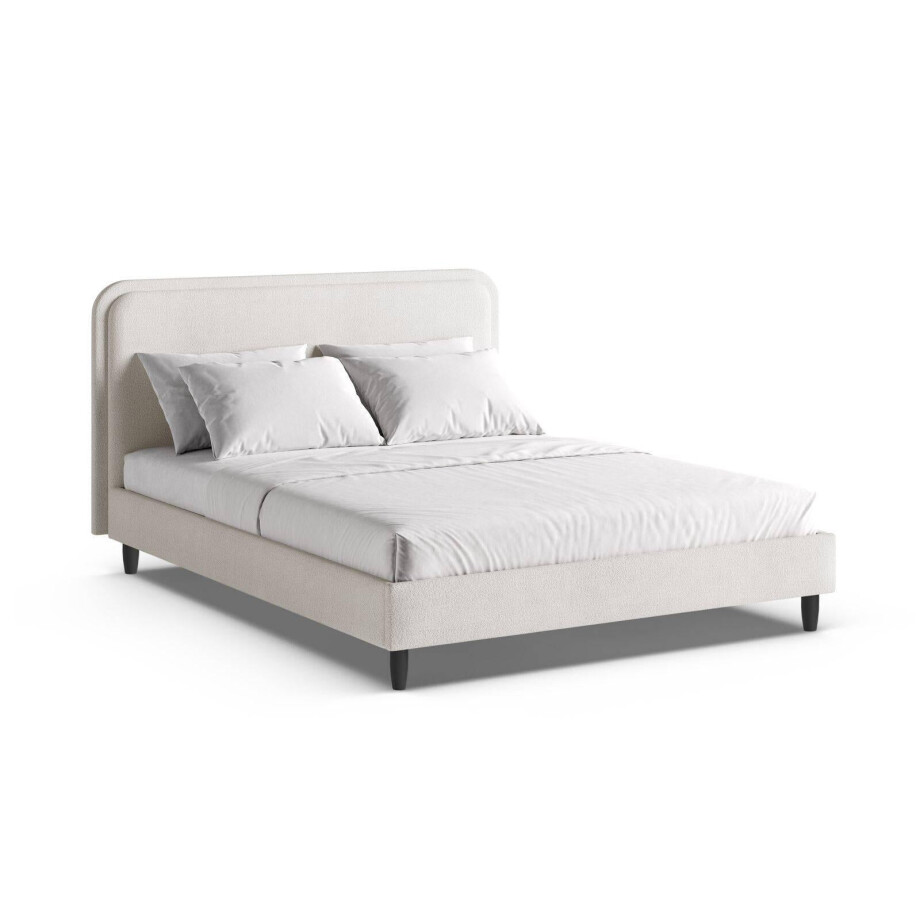 Bedframe Aveline bouclé 200 x 200 | Micadoni Home afbeelding 1