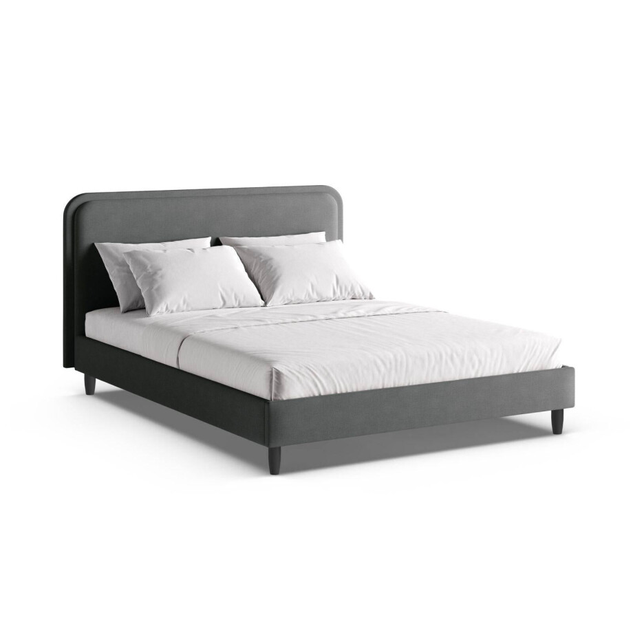 Bedframe Aveline chenille 200 x 200 | Micadoni Home Bedframe Aveline chenille 200 x 200 | Micadoni Home afbeelding 1
