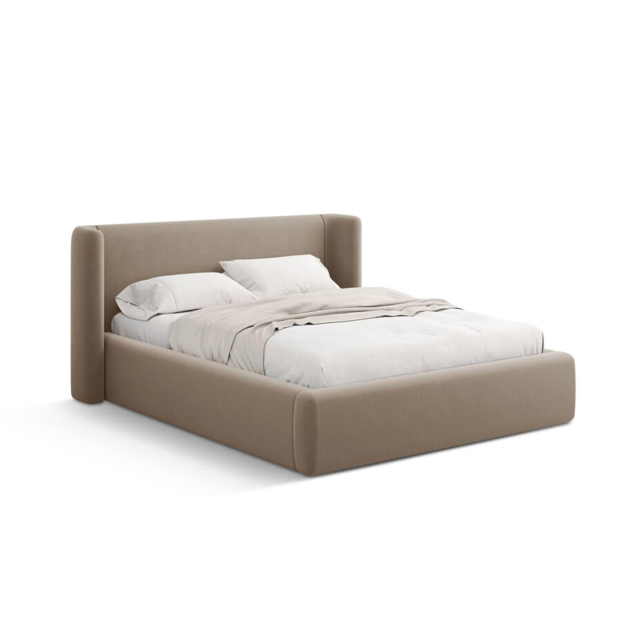 Bedframe Jolene 200x200 cm met opbergvak velvet | Micadoni Bedframe Jolene 200x200 cm met opbergvak velvet | Micadoni afbeelding 1