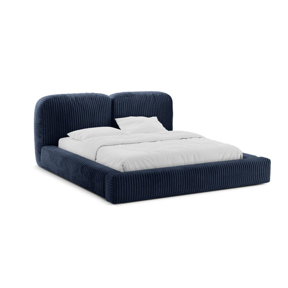 Bedframe Martina ribstof 180 x 200 met opbergruimte | Micadoni Home afbeelding 1