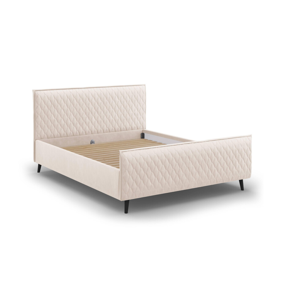 Bedframe met hoofdbord Criss velvet 180 x 200 cm | Micadoni Limited Edition afbeelding 1