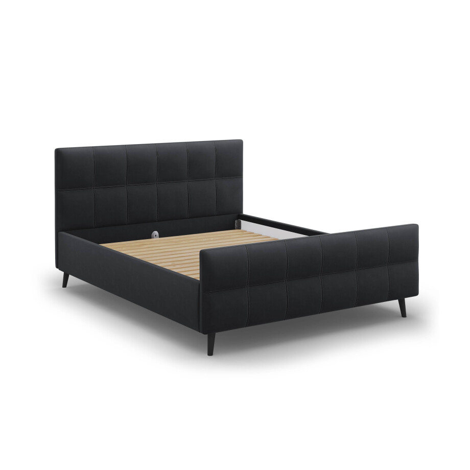 Bedframe met hoofdbord Gigi velvet 140 x 200 cm | Micadoni Limited Edition afbeelding 1
