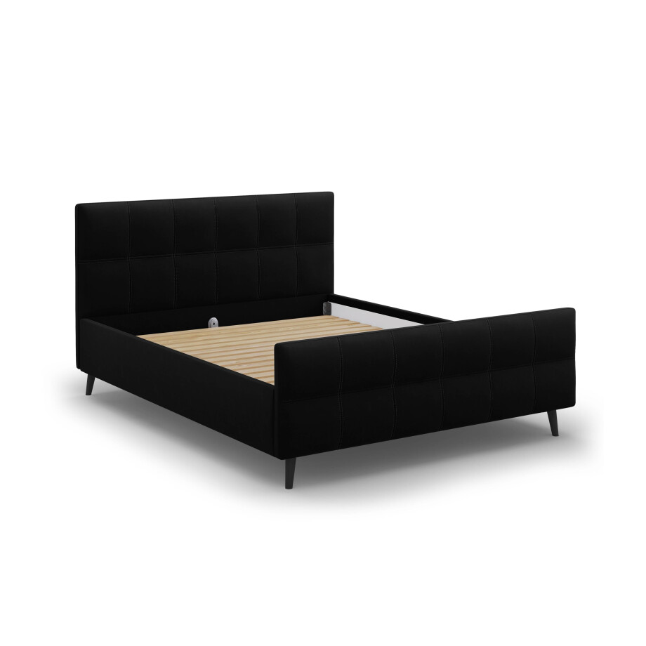 Bedframe met hoofdbord Gigi velvet 140 x 200 cm | Micadoni Limited Edition afbeelding 1