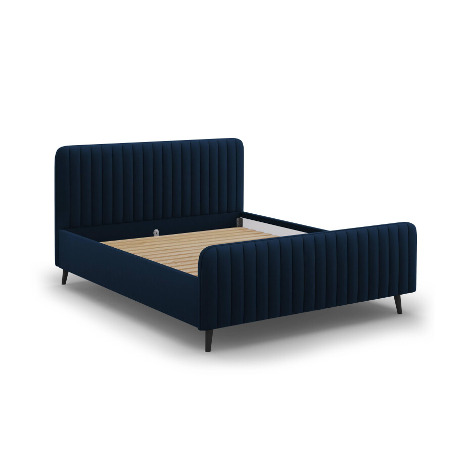 Bedframe met hoofdbord Lily velvet 140 x 200 cm | Micadoni Limited Edition Bedframe met hoofdbord Lily velvet 140 x 200 cm | Micadoni Limited Edition afbeelding 1