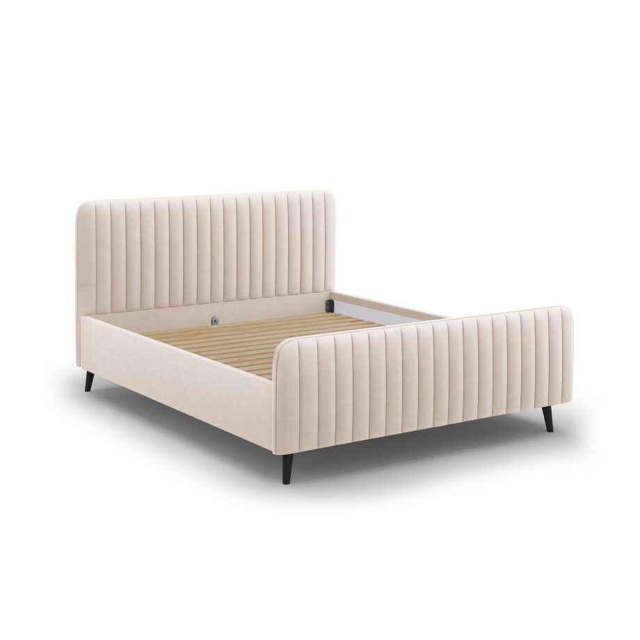 Bedframe met hoofdbord Lily velvet 160 x 200 cm | Micadoni Limited Edition Bedframe met hoofdbord Lily velvet 160 x 200 cm | Micadoni Limited Edition afbeelding 1