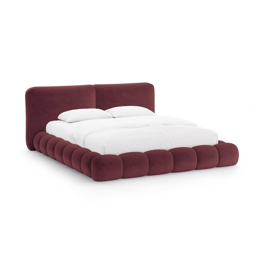 Bedframe Solange chenille 160 x 200 met opbergruimte | Micadoni Home afbeelding 1