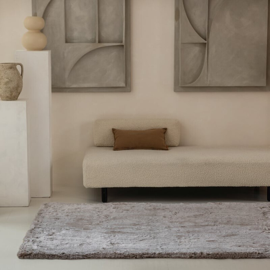 Vloerkleed Comfy Taupe - 160 x 230 cm maat: 230x160cm - materiaal: Polyether - Dekbed-Discounter.nl afbeelding 