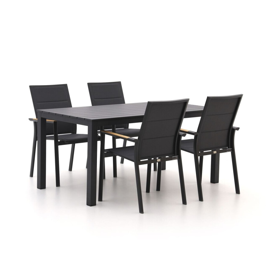Bellagio Albinea/Menzano 160cm dining tuinset 5-delig stapelbaar - Laagste prijsgarantie! Bellagio Albinea/Menzano 160cm dining tuinset 5-delig stapelbaar - Laagste prijsgarantie! afbeelding 1