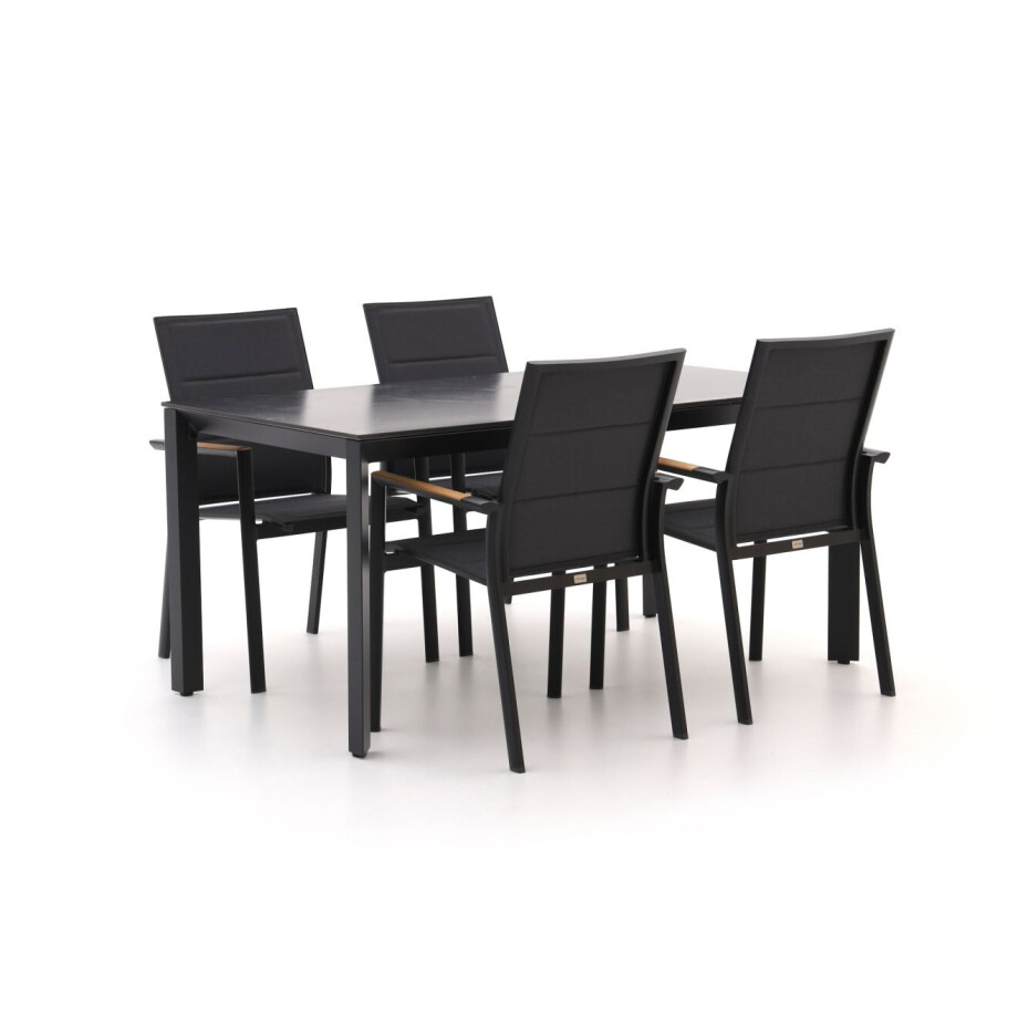 Bellagio Albinea/Sestino 160cm dining tuinset 5-delig stapelbaar - Laagste prijsgarantie! afbeelding 1
