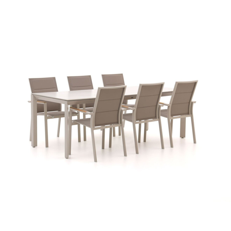 Bellagio Albinea/Sestino 220cm dining tuinset 7-delig stapelbaar - Laagste prijsgarantie! afbeelding 1