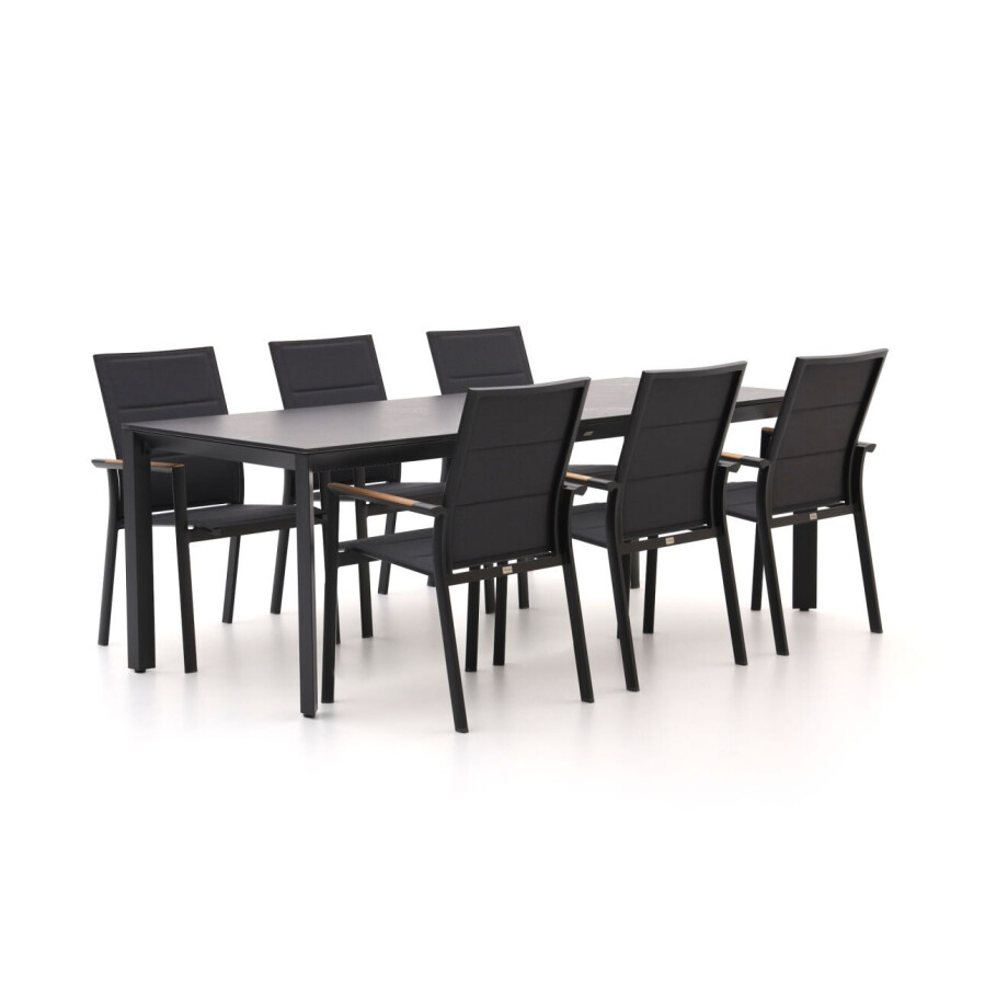 Bellagio Albinea/Sestino 220cm dining tuinset 7-delig stapelbaar - Laagste prijsgarantie! afbeelding 1