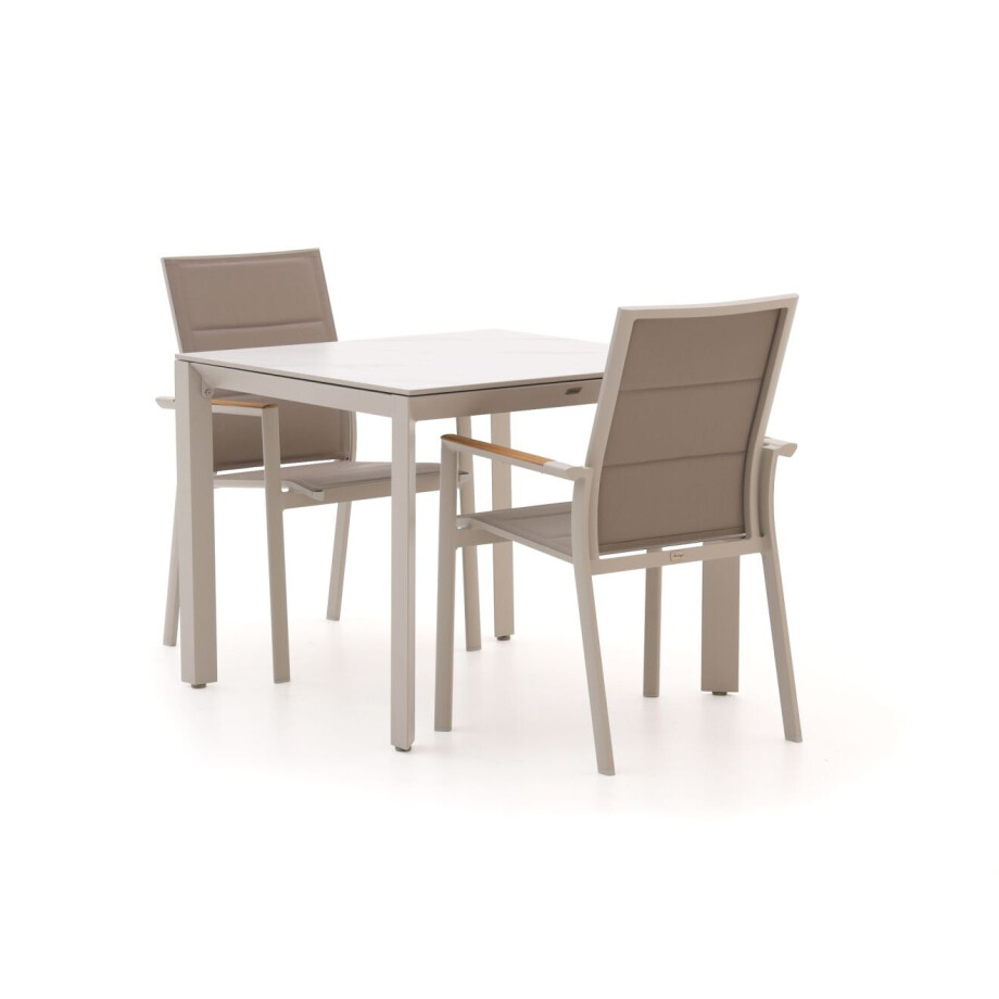 Bellagio Albinea/Sestino 90cm dining tuinset 3-delig stapelbaar - Laagste prijsgarantie! afbeelding 1