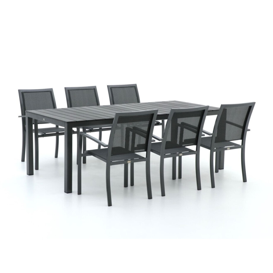 Bellagio Anzio/Fidenza 220cm dining tuinset 7-delig stapelbaar - Laagste prijsgarantie! afbeelding 1