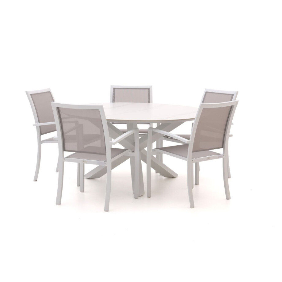Bellagio Anzio/Lodola ø150cm dining tuinset 6-delig stapelbaar - Laagste prijsgarantie! afbeelding 1