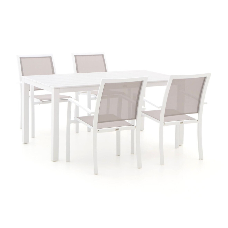 Bellagio Anzio/Menzano 160cm dining tuinset 5-delig stapelbaar - Laagste prijsgarantie! Bellagio Anzio/Menzano 160cm dining tuinset 5-delig stapelbaar - Laagste prijsgarantie! afbeelding 1