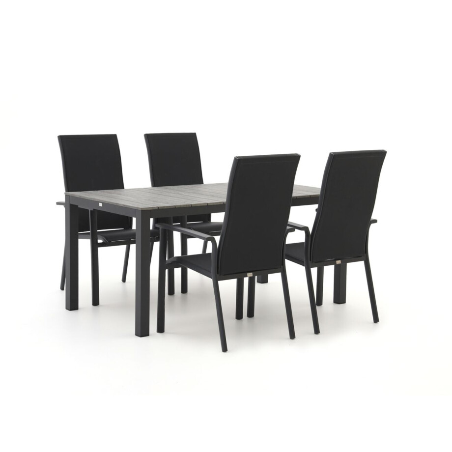 Bellagio Avio/Fidenza 160cm dining tuinset 5-delig stapelbaar - Laagste prijsgarantie! Bellagio Avio/Fidenza 160cm dining tuinset 5-delig stapelbaar - Laagste prijsgarantie! afbeelding 1