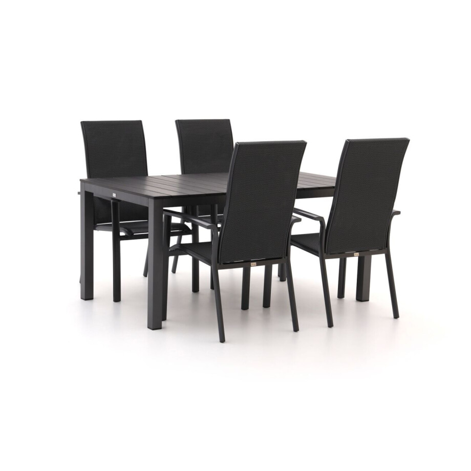 Bellagio Avio/Fidenza 160cm dining tuinset 5-delig stapelbaar - Laagste prijsgarantie! afbeelding 1