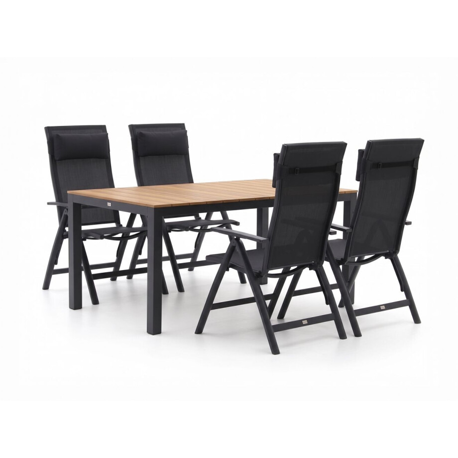 Bellagio Avio/Fidenza 160cm dining tuinset 5-delig verstelbaar - Laagste prijsgarantie! afbeelding 1