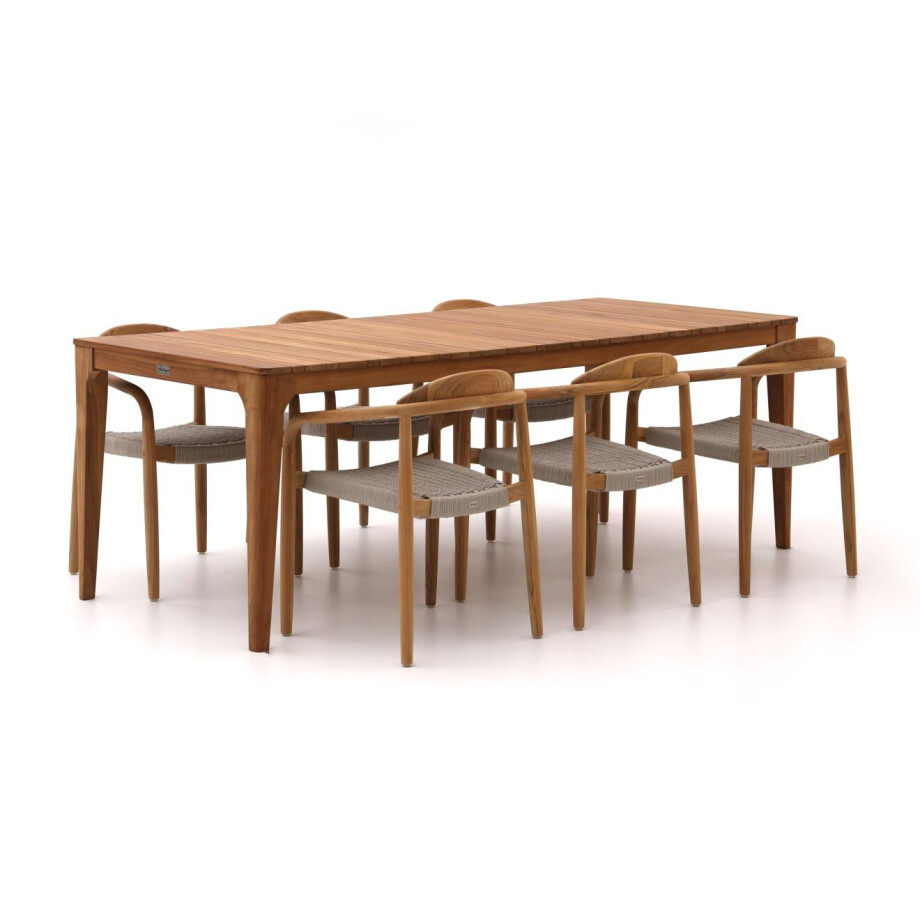 Bellagio Berbaro/Bruca 220cm dining tuinset 7-delig stapelbaar - Laagste prijsgarantie! afbeelding 1