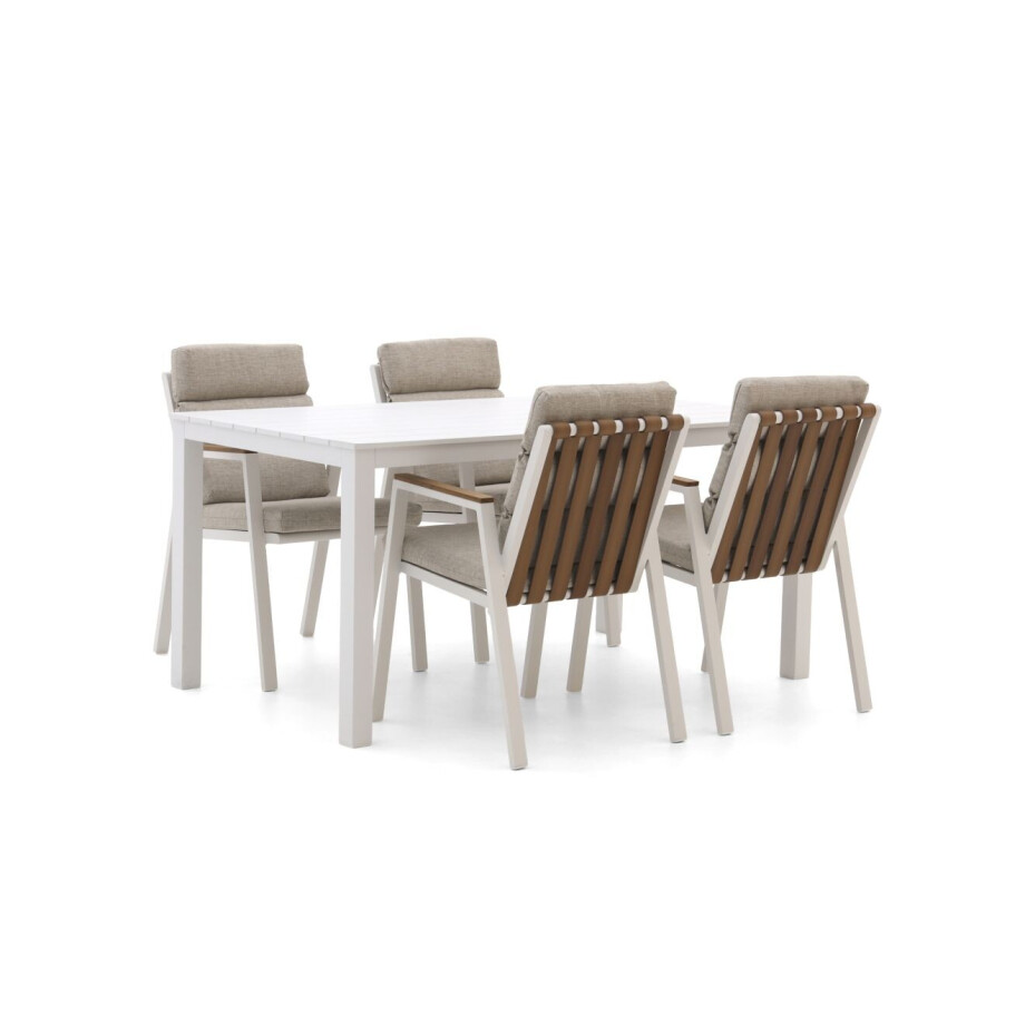 Bellagio Bertinoro/Menzano 160cm dining tuinset 5-delig stapelbaar - Laagste prijsgarantie! Bellagio Bertinoro/Menzano 160cm dining tuinset 5-delig stapelbaar - Laagste prijsgarantie! afbeelding 1