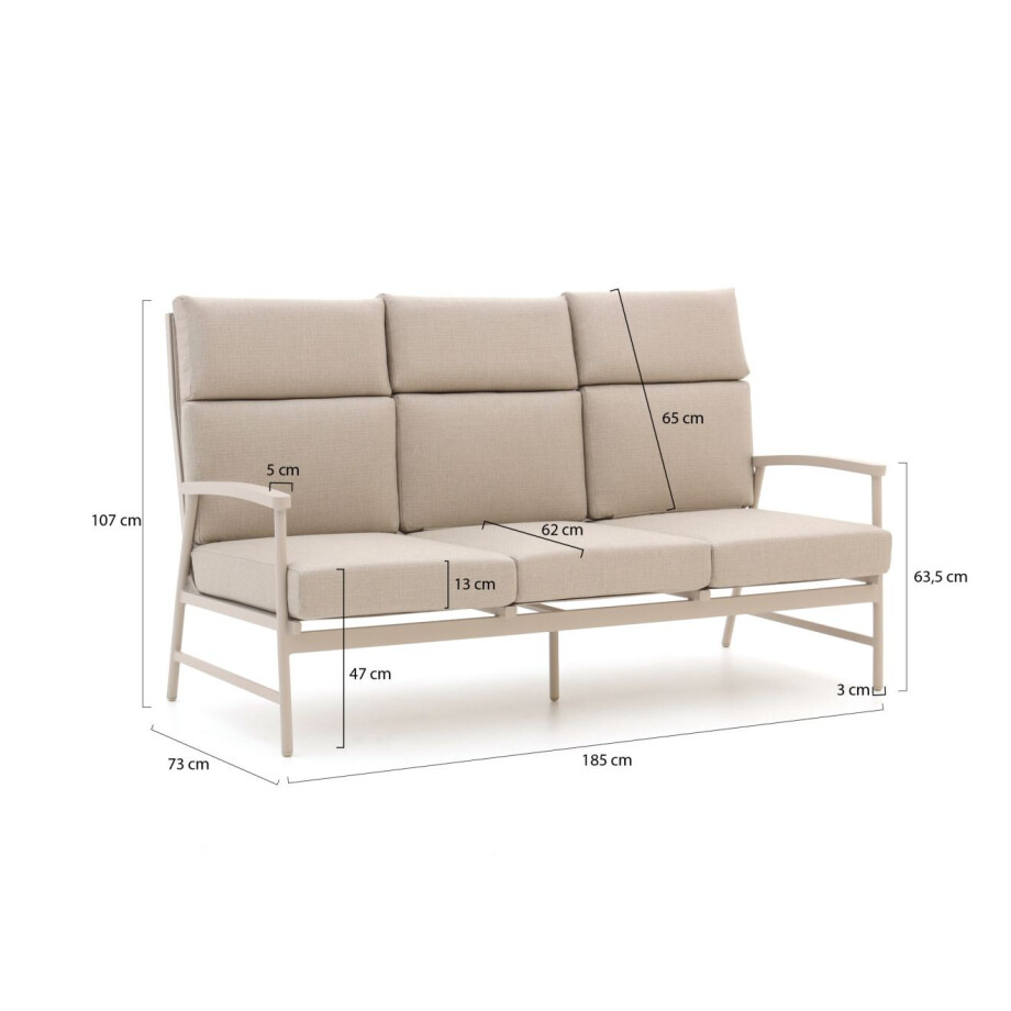 Bellagio Bondeno lounge tuinbank 3-zits 188cm - Laagste prijsgarantie! Bellagio Bondeno lounge tuinbank 3-zits 188cm - Laagste prijsgarantie! afbeelding 1