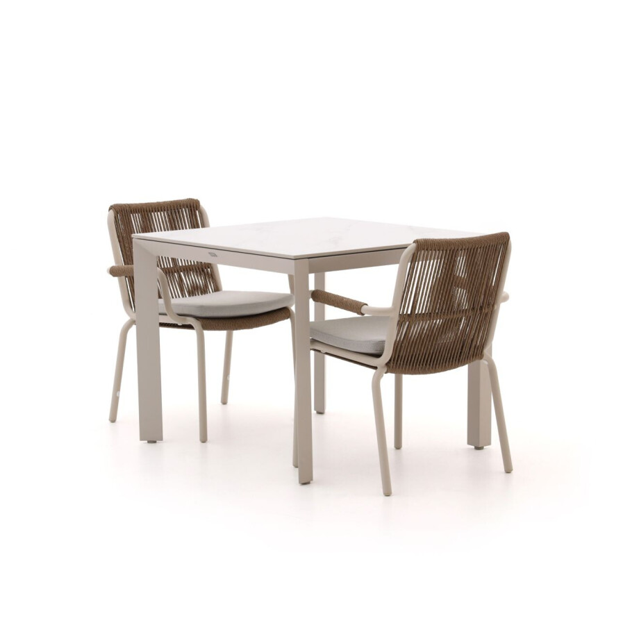 Bellagio Caronia/Sestino 90cm dining tuinset 3-delig stapelbaar - Laagste prijsgarantie! afbeelding 1