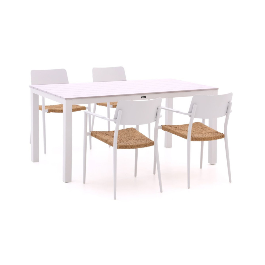 Bellagio Cino/Menzano 160cm dining tuinset 5-delig stapelbaar - Laagste prijsgarantie! afbeelding 1