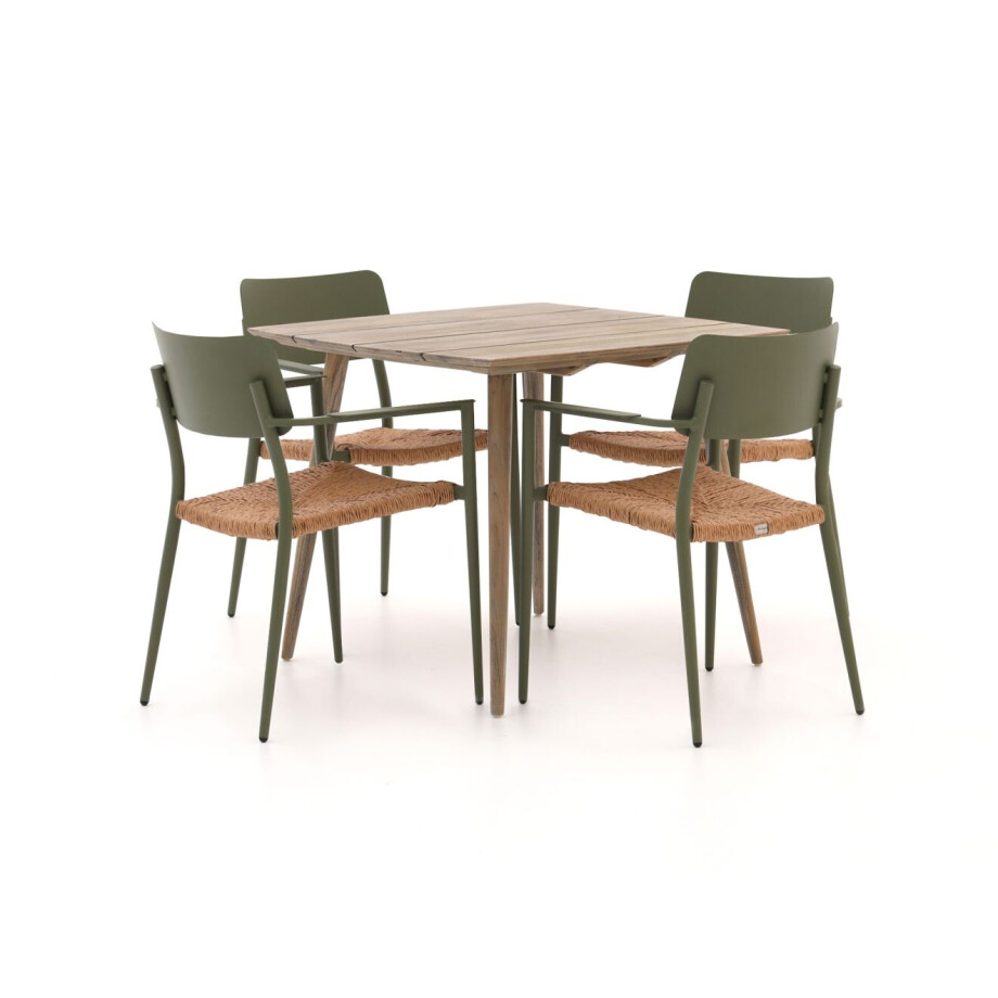 Bellagio Cino/ROUGH-K 90cm dining tuinset 5-delig stapelbaar - Laagste prijsgarantie! afbeelding 1