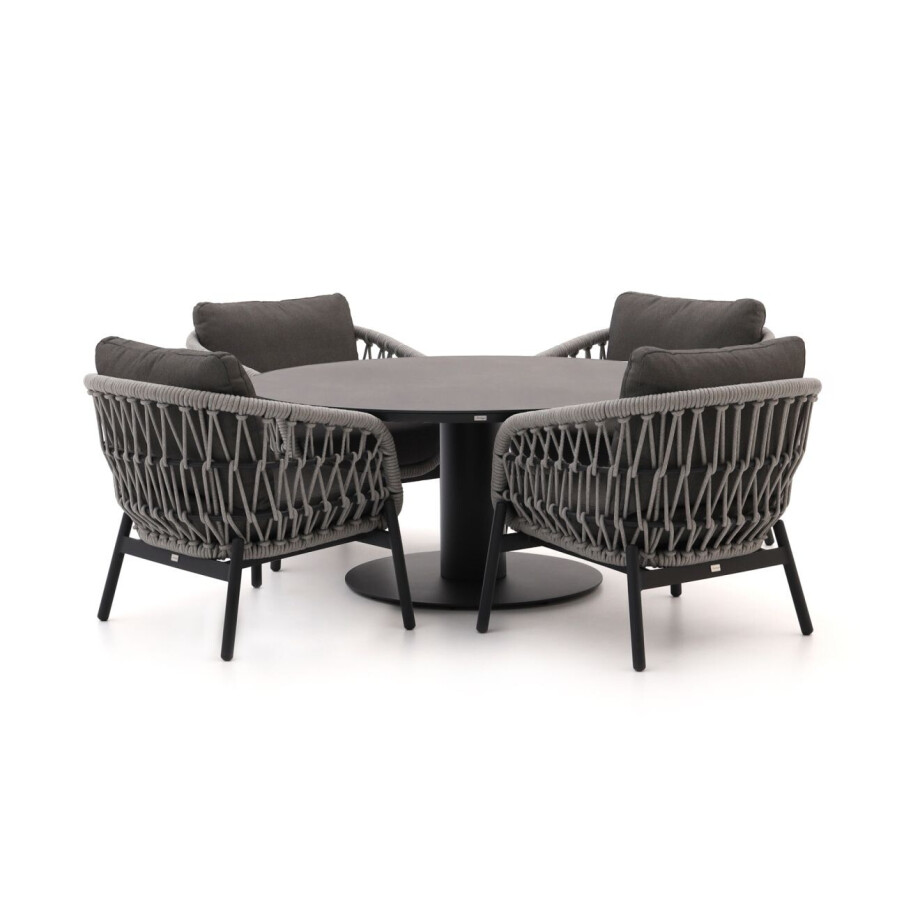 Bellagio Cupello/La Fonte ø150cm low dining tuinset 5-delig - Laagste prijsgarantie! afbeelding 1