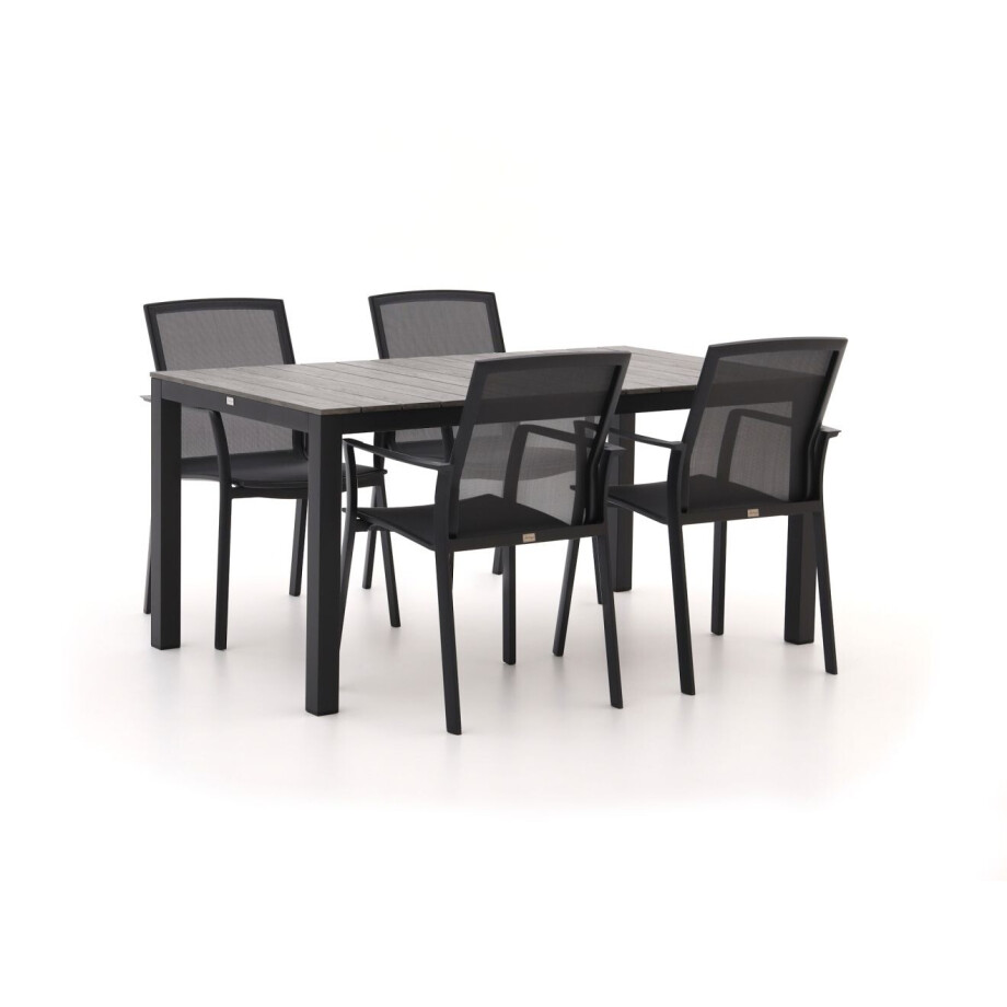 Bellagio Dranera/Fidenza 160cm dining tuinset 5-delig stapelbaar - Laagste prijsgarantie! afbeelding 1