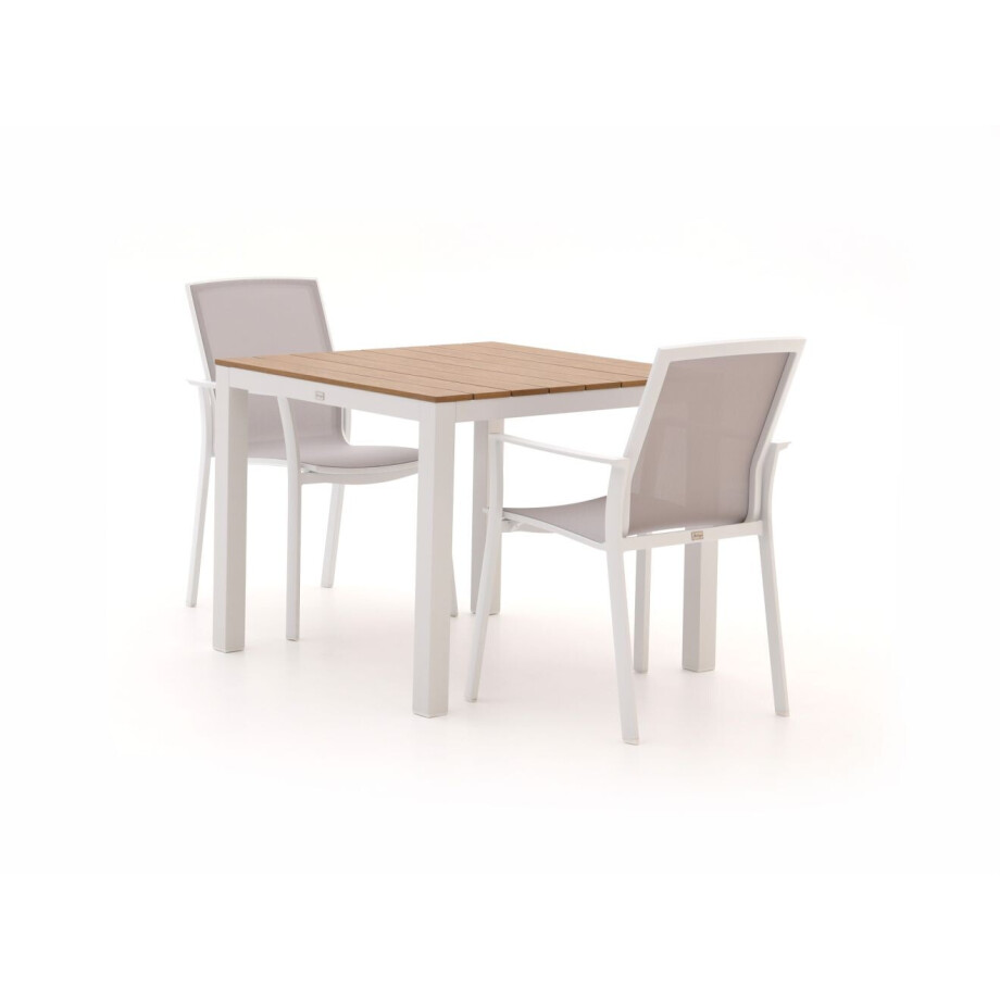 Bellagio Dranera/Fidenza 90cm dining tuinset 3-delig stapelbaar - Laagste prijsgarantie! afbeelding 1