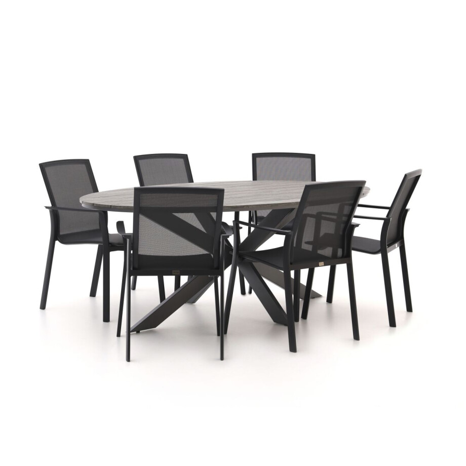 Bellagio Dranera/Fidenza ovaal 220cm dining tuinset 7-delig stapelbaar - Laagste prijsgarantie! Bellagio Dranera/Fidenza ovaal 220cm dining tuinset 7-delig stapelbaar - Laagste prijsgarantie! afbeelding 1