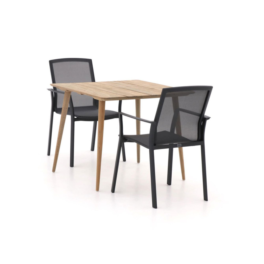 Bellagio Dranera/ROUGH-K 90cm dining tuinset 3-delig stapelbaar - Laagste prijsgarantie! afbeelding 1