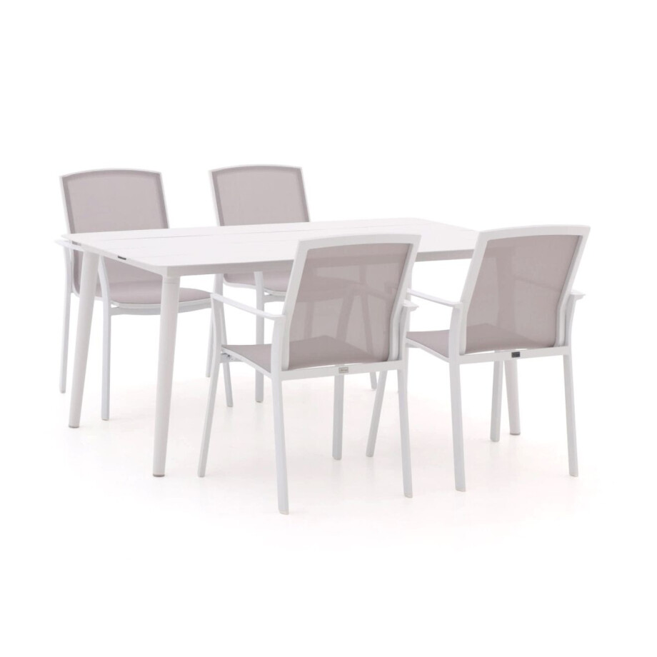Bellagio Dranera/Sora 160cm dining tuinset 5-delig stapelbaar - Laagste prijsgarantie! Bellagio Dranera/Sora 160cm dining tuinset 5-delig stapelbaar - Laagste prijsgarantie! afbeelding 1