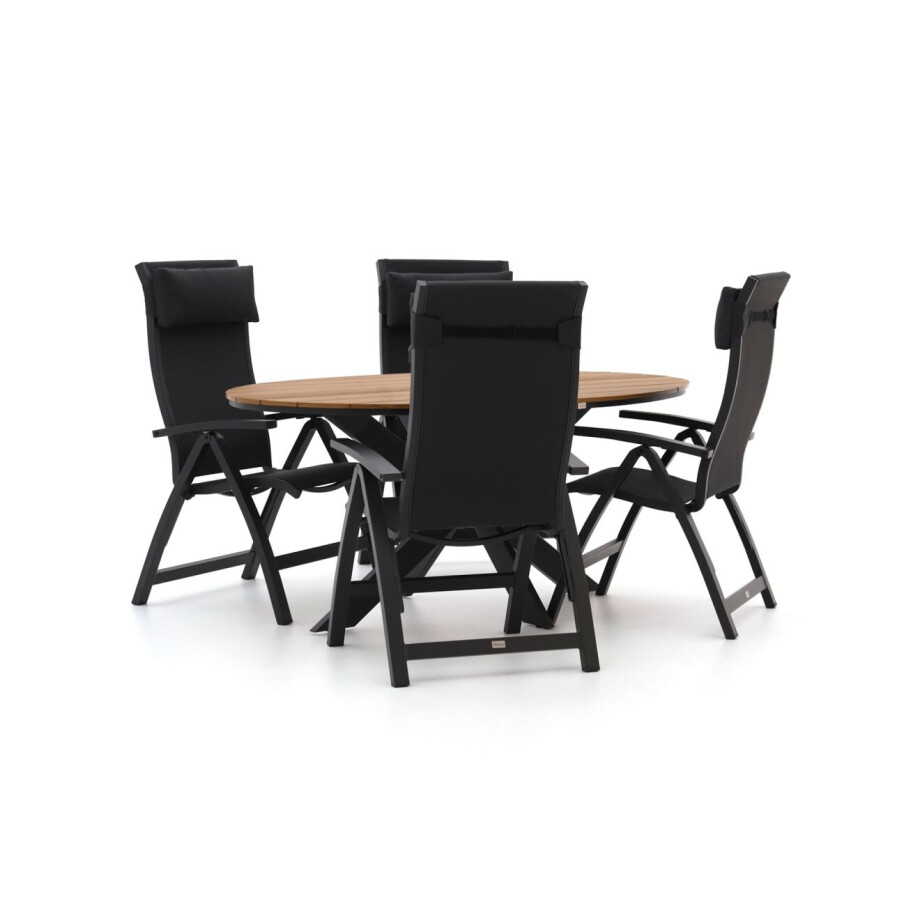 Bellagio Fermo/Fidenza ovaal 180cm dining tuinset 5-delig verstelbaar - Laagste prijsgarantie! Bellagio Fermo/Fidenza ovaal 180cm dining tuinset 5-delig verstelbaar - Laagste prijsgarantie! afbeelding 1