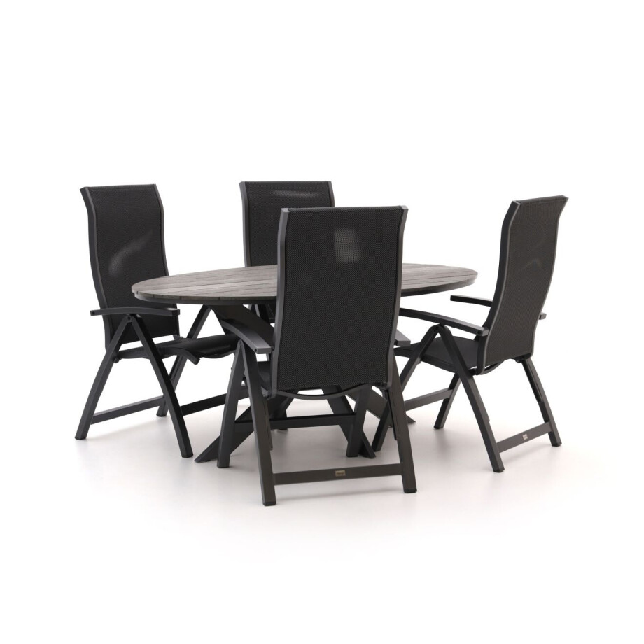 Bellagio Fermo/Fidenza ovaal 180cm dining tuinset 5-delig verstelbaar - Laagste prijsgarantie! Bellagio Fermo/Fidenza ovaal 180cm dining tuinset 5-delig verstelbaar - Laagste prijsgarantie! afbeelding 1
