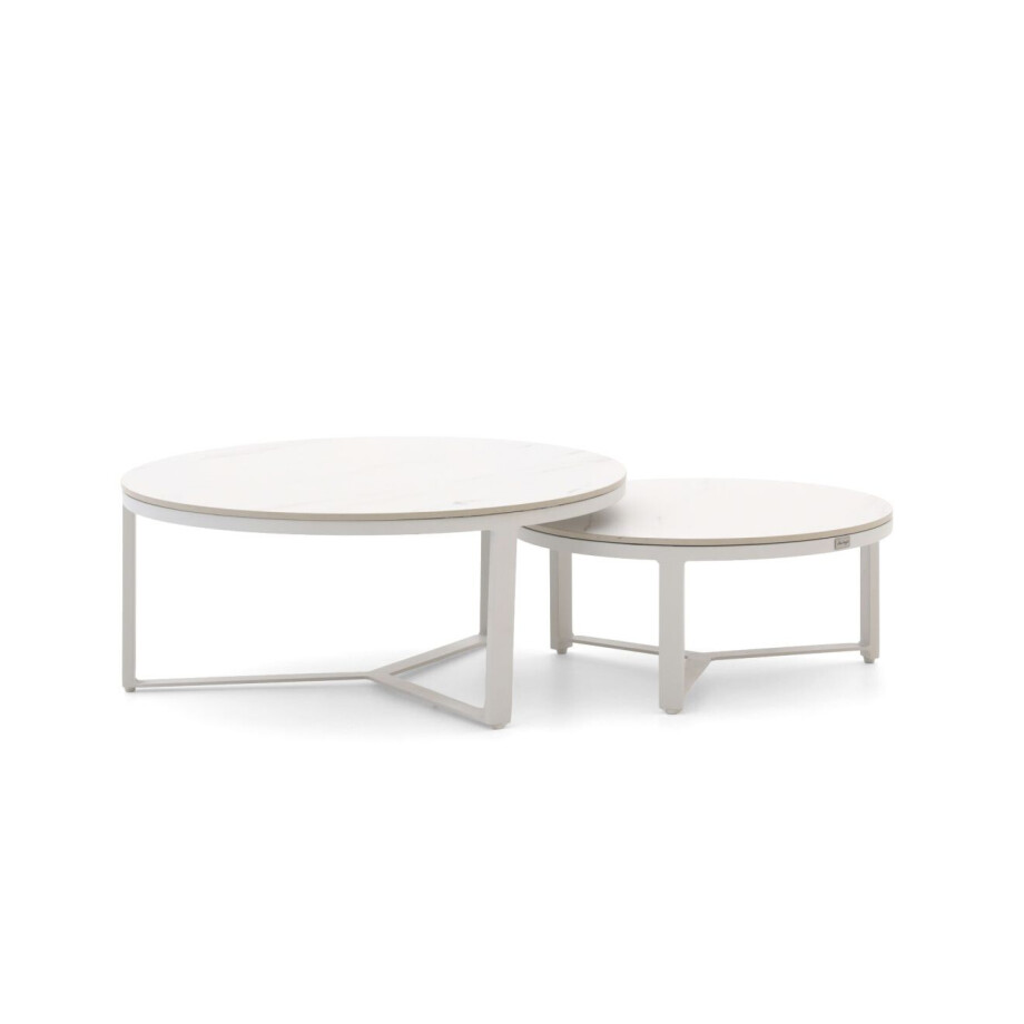 Bellagio Ficarolo lounge tuintafelset ø85cm(h:35cm)/ø65cm (h:30cm) - Laagste prijsgarantie! afbeelding 1