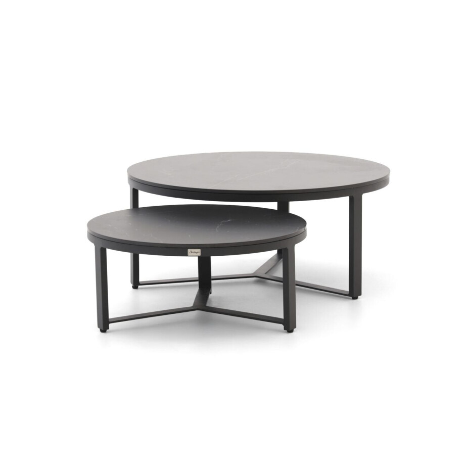 Bellagio Ficarolo lounge tuintafelset ø85cm(h:35cm)/ø65cm (h:30cm) - Laagste prijsgarantie! Bellagio Ficarolo lounge tuintafelset ø85cm(h:35cm)/ø65cm (h:30cm) - Laagste prijsgarantie! afbeelding 1