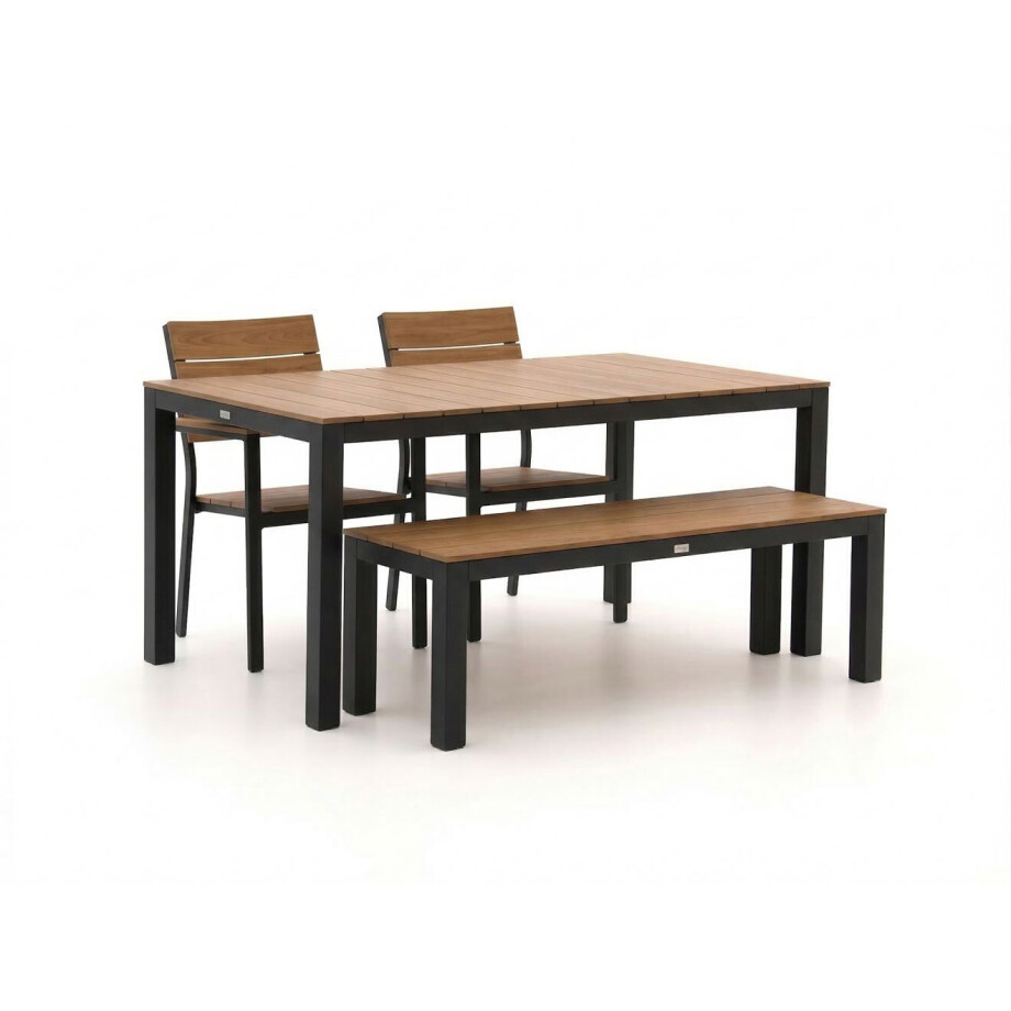 Bellagio Fidenza 160cm dining tuinset met bank 4-delig stapelbaar - Laagste prijsgarantie! Bellagio Fidenza 160cm dining tuinset met bank 4-delig stapelbaar - Laagste prijsgarantie! afbeelding 1