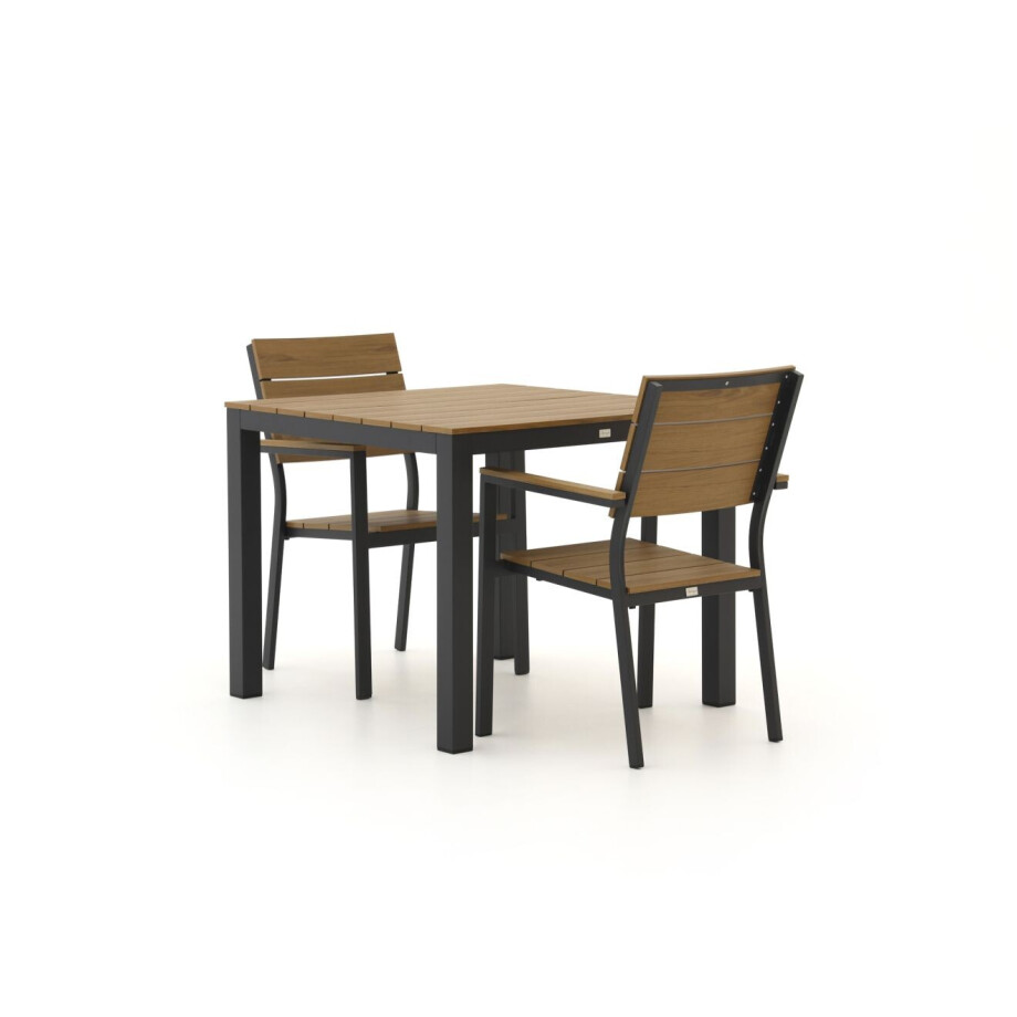 Bellagio Fidenza 90cm dining tuinset 3-delig stapelbaar - Laagste prijsgarantie! afbeelding 1