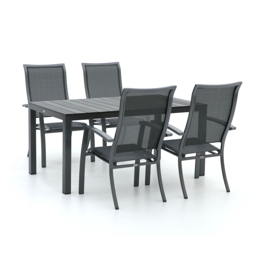 Bellagio Lugo/Fidenza 160cm dining tuinset 5-delig stapelbaar - Laagste prijsgarantie! afbeelding 1