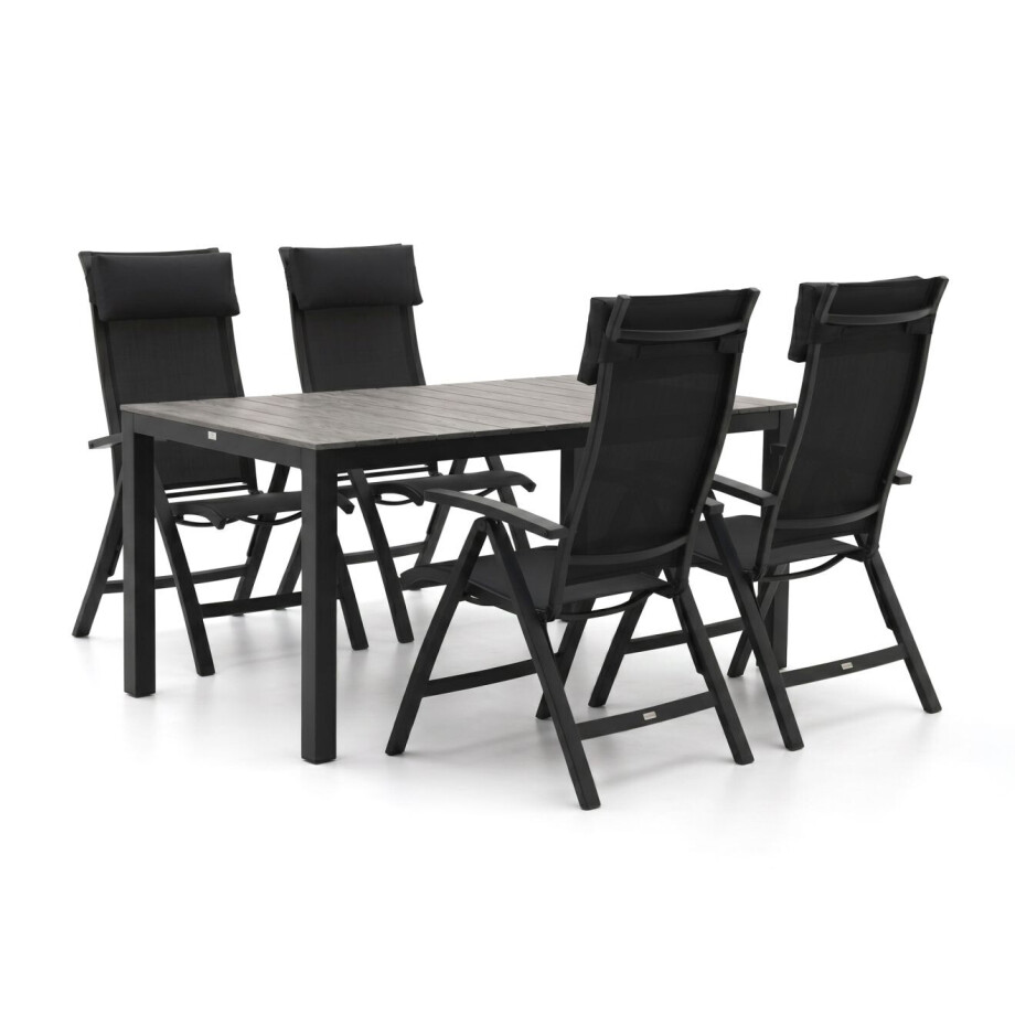 Bellagio Lugo/Fidenza 160cm dining tuinset 5-delig verstelbaar - Laagste prijsgarantie! afbeelding 1