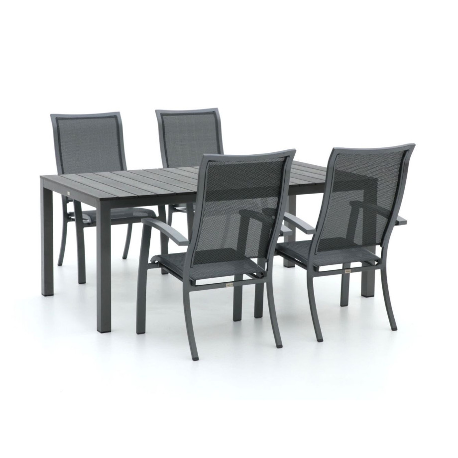 Bellagio Lugo/Fidenza 183cm dining tuinset 5-delig stapelbaar - Laagste prijsgarantie! afbeelding 1