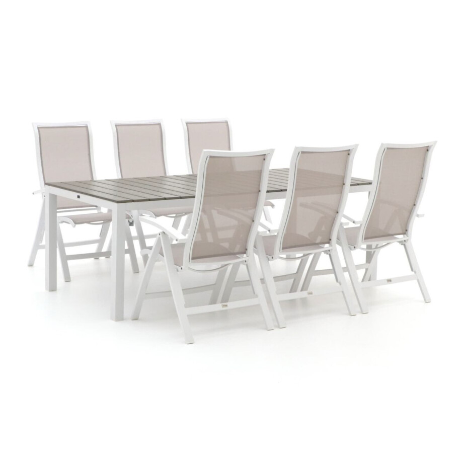 Bellagio Lugo/Fidenza 220cm dining tuinset 7-delig verstelbaar - Laagste prijsgarantie! afbeelding 1