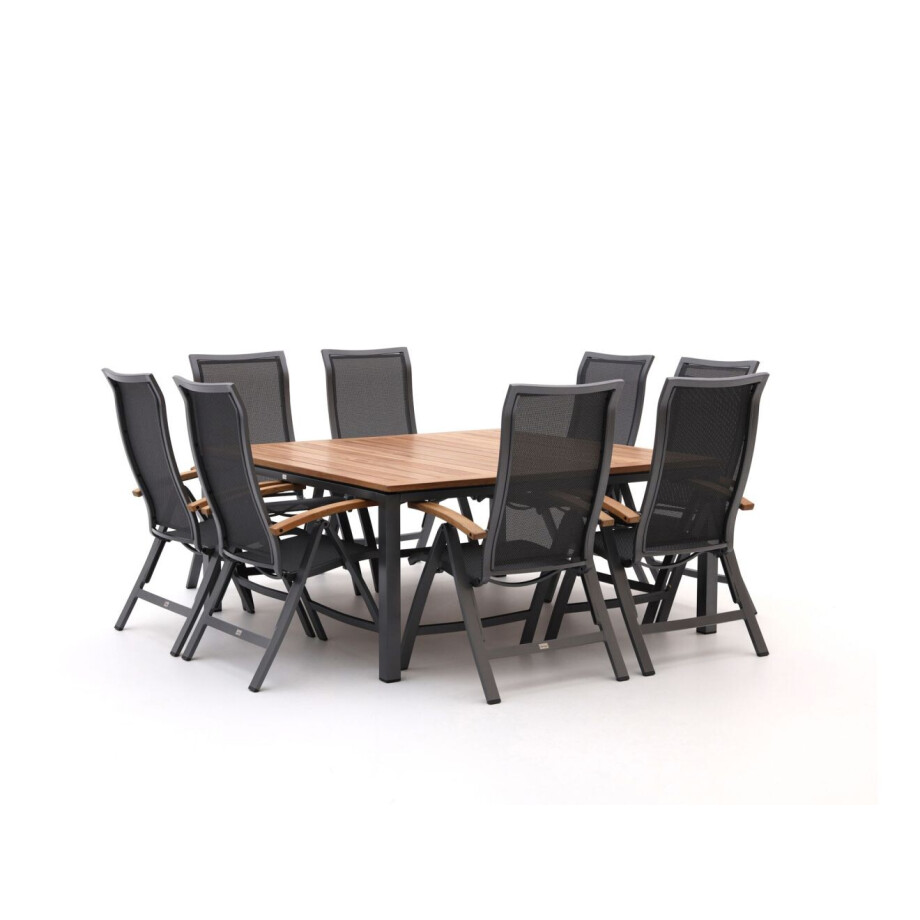 Bellagio Lugo/Linosa 160x160cm dining tuinset 9-delig verstelbaar - Laagste prijsgarantie! Bellagio Lugo/Linosa 160x160cm dining tuinset 9-delig verstelbaar - Laagste prijsgarantie! afbeelding 1