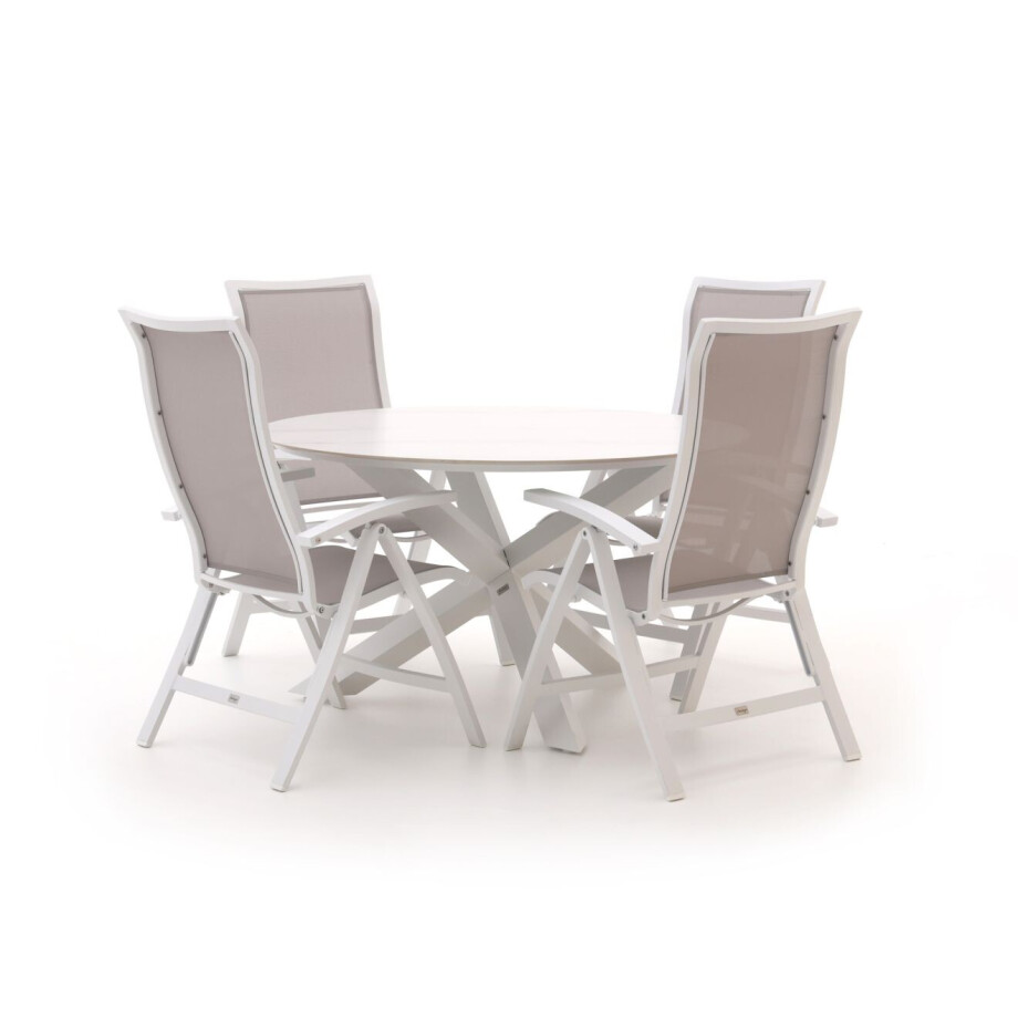 Bellagio Lugo/Lodola ø 130cm dining tuinset 5-delig verstelbaar - Laagste prijsgarantie! afbeelding 1