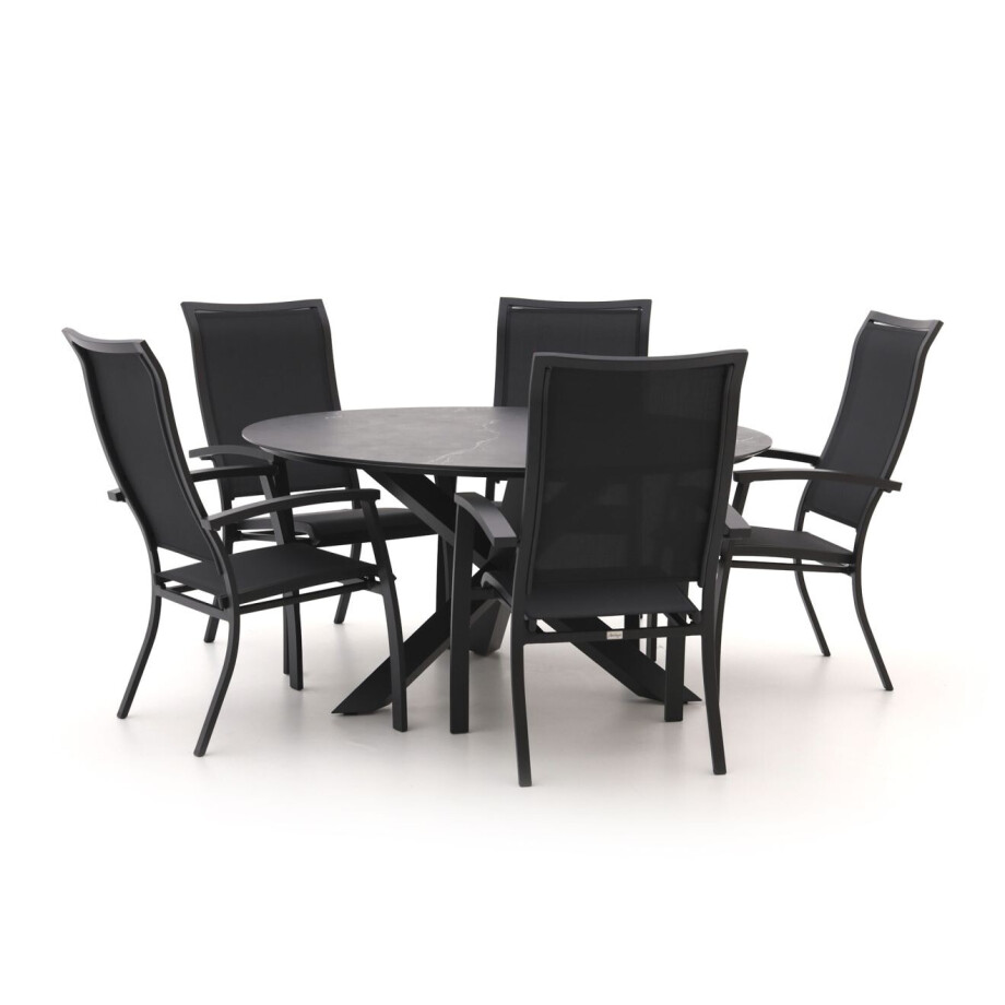Bellagio Lugo/Lodola ø 150cm dining tuinset 6-delig stapelbaar - Laagste prijsgarantie! afbeelding 1