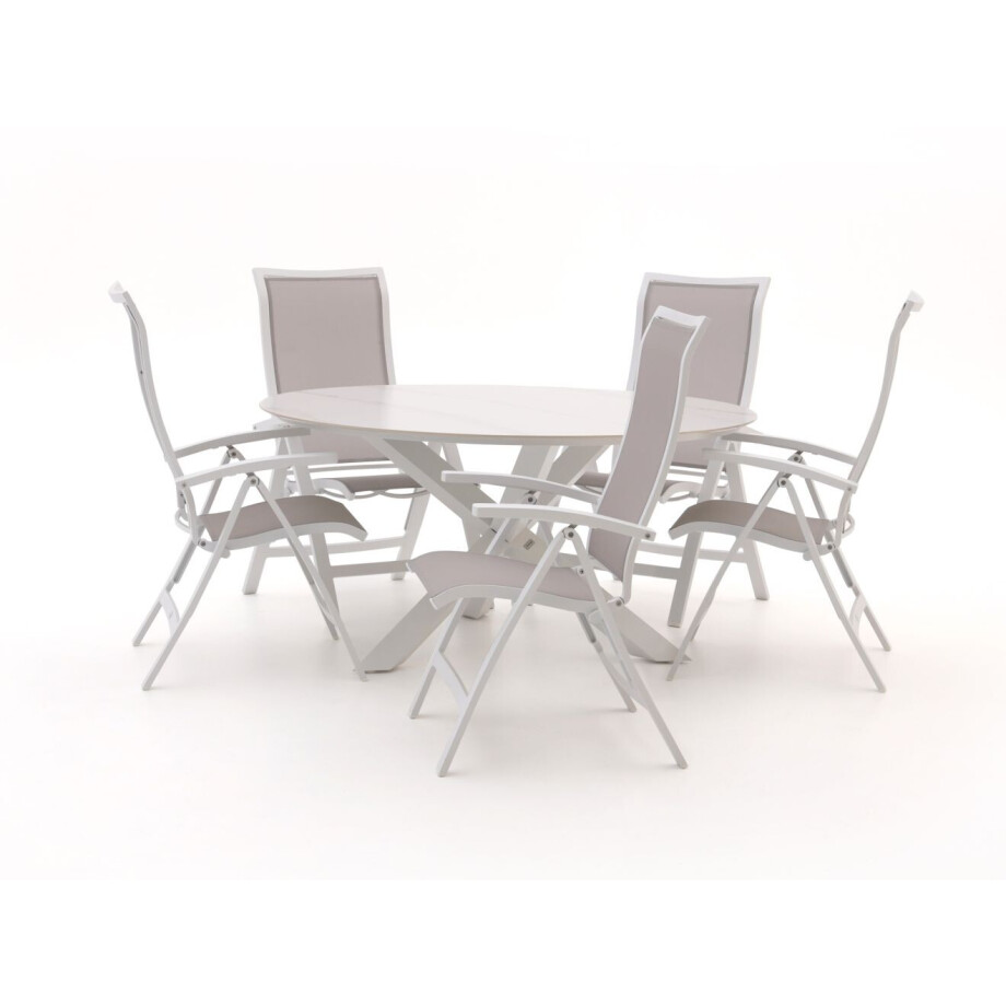 Bellagio Lugo/Lodola ø 150cm dining tuinset 6-delig verstelbaar - Laagste prijsgarantie! afbeelding 1