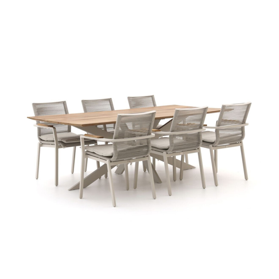 Bellagio Marudo/Furato 220cm dining tuinset 7-delig stapelbaar - Laagste prijsgarantie! Bellagio Marudo/Furato 220cm dining tuinset 7-delig stapelbaar - Laagste prijsgarantie! afbeelding 1