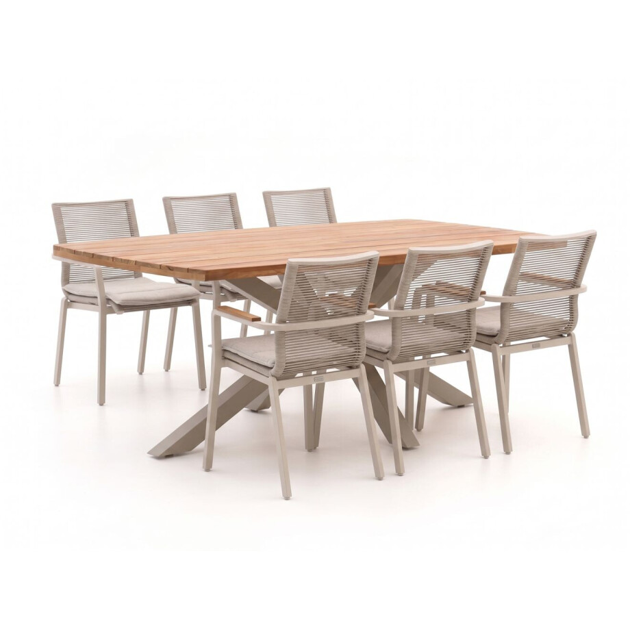 Bellagio Marudo/Induno Deens Ovaal 220cm dining tuinset 7-delig stapelbaar - Laagste prijsgarantie! Bellagio Marudo/Induno Deens Ovaal 220cm dining tuinset 7-delig stapelbaar - Laagste prijsgarantie! afbeelding 1